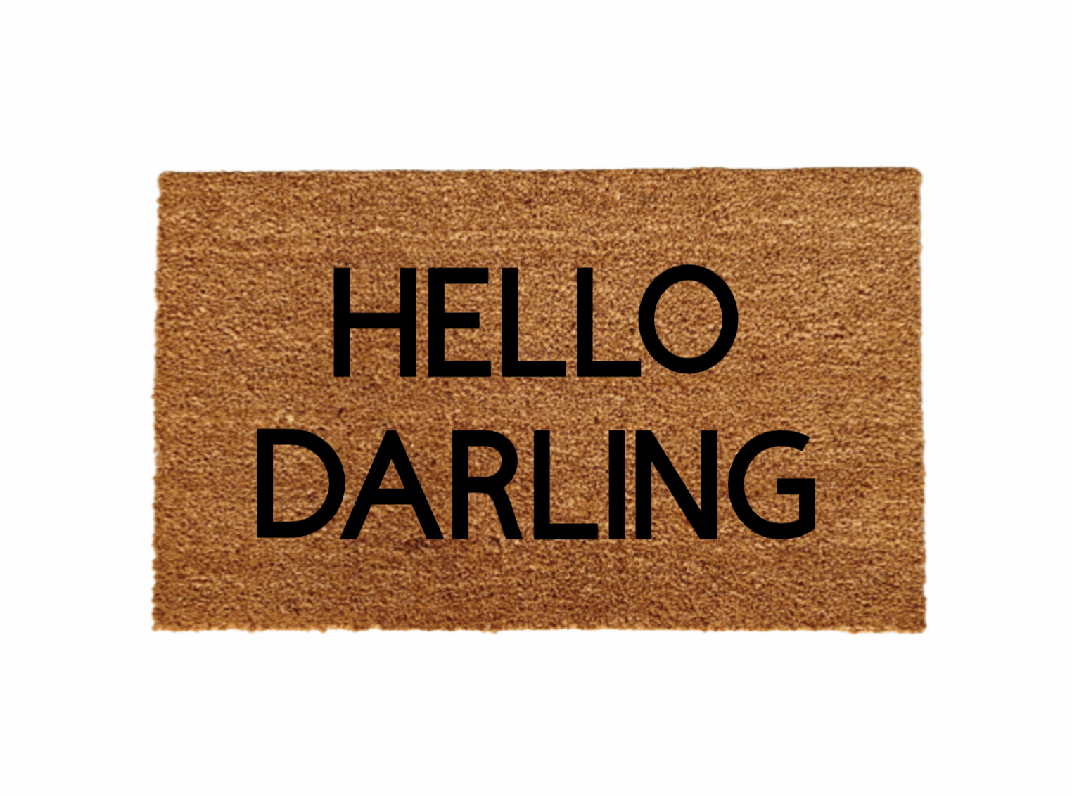 Hello Darling Doormat - Funny Cute Welcome Mat Front Door