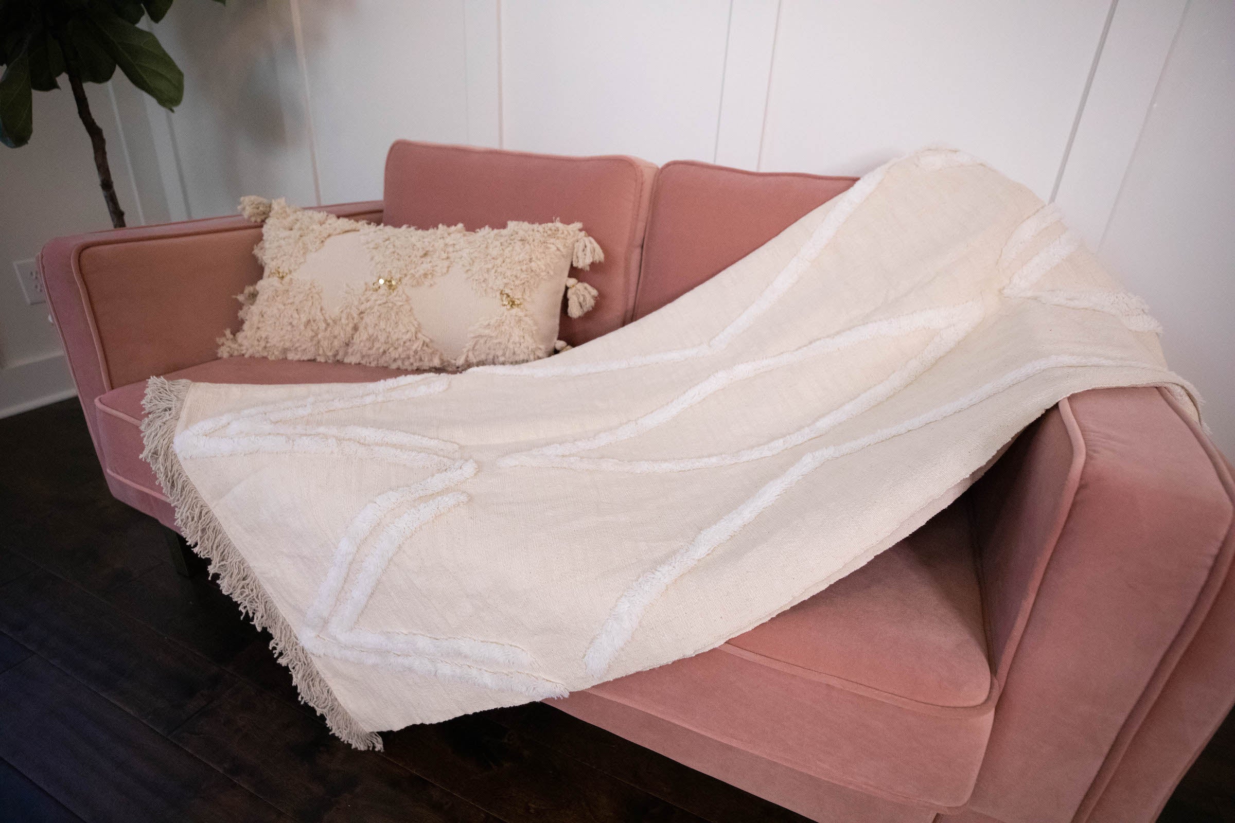 Woven Blanket Throw - Boho Home Decor Accent