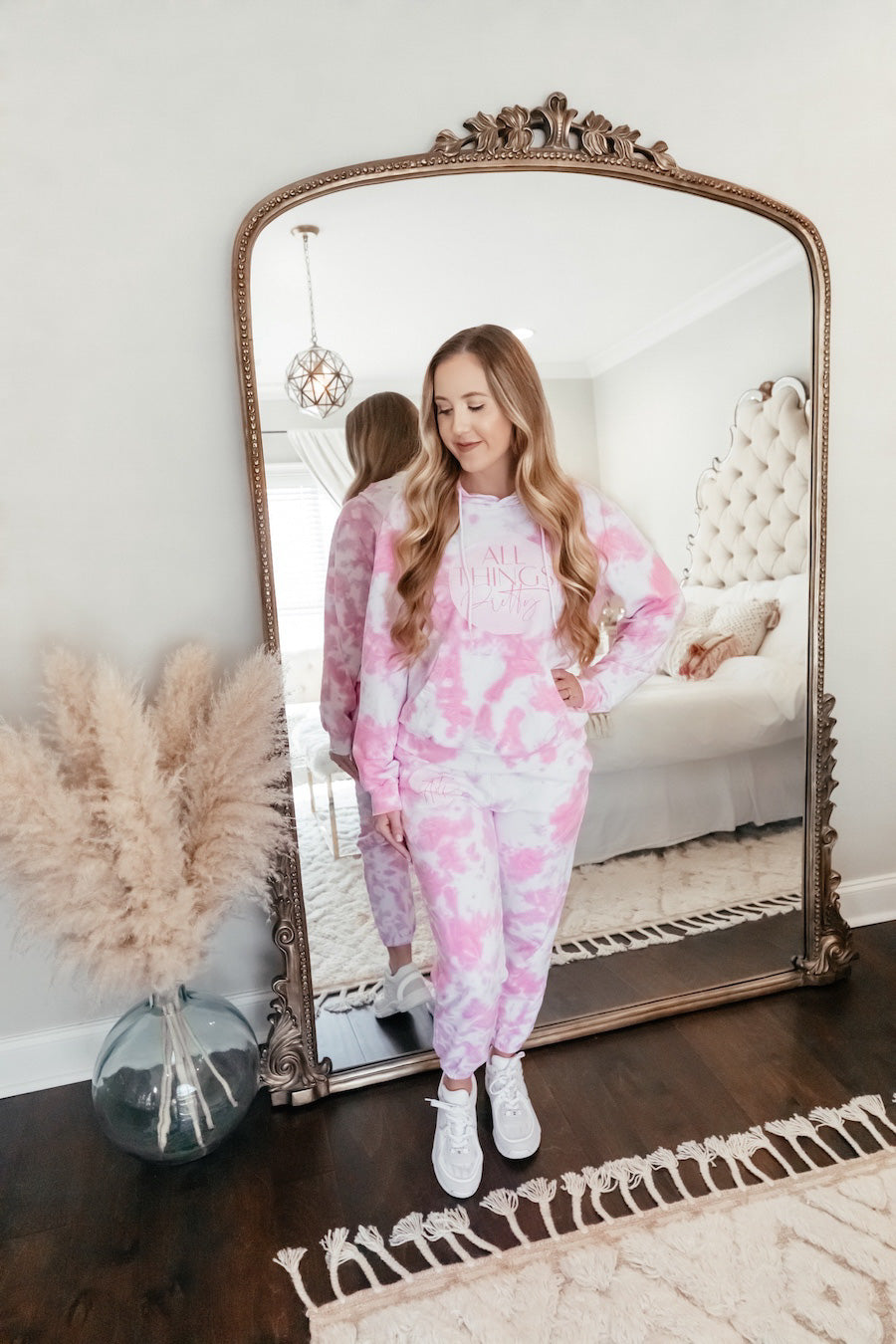 All Things Pretty Pink Tie Dye Merch Sweatsuit