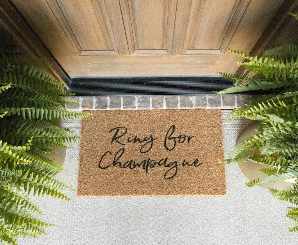 Ring for Champagne doormat - Funny Cute Welcome Mat Front Door