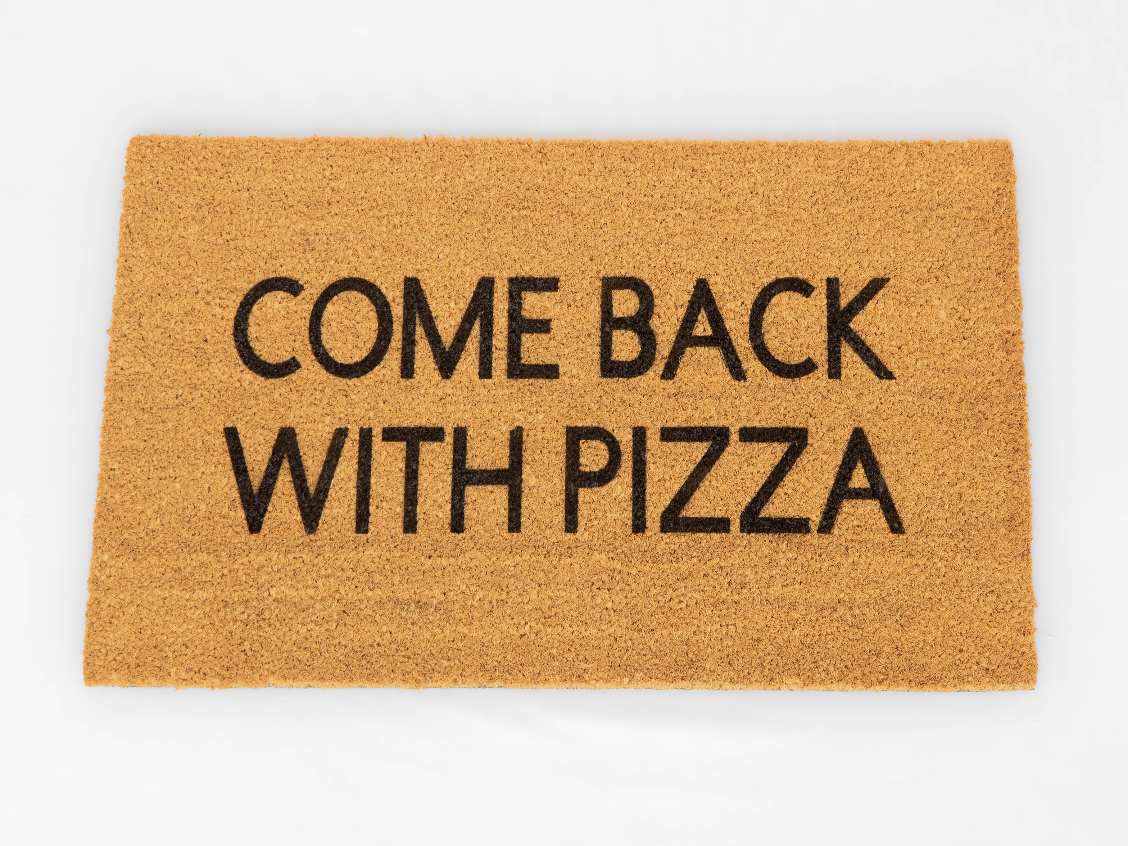 Come back with pizza doormat - Funny Cute Welcome Mat Front Door