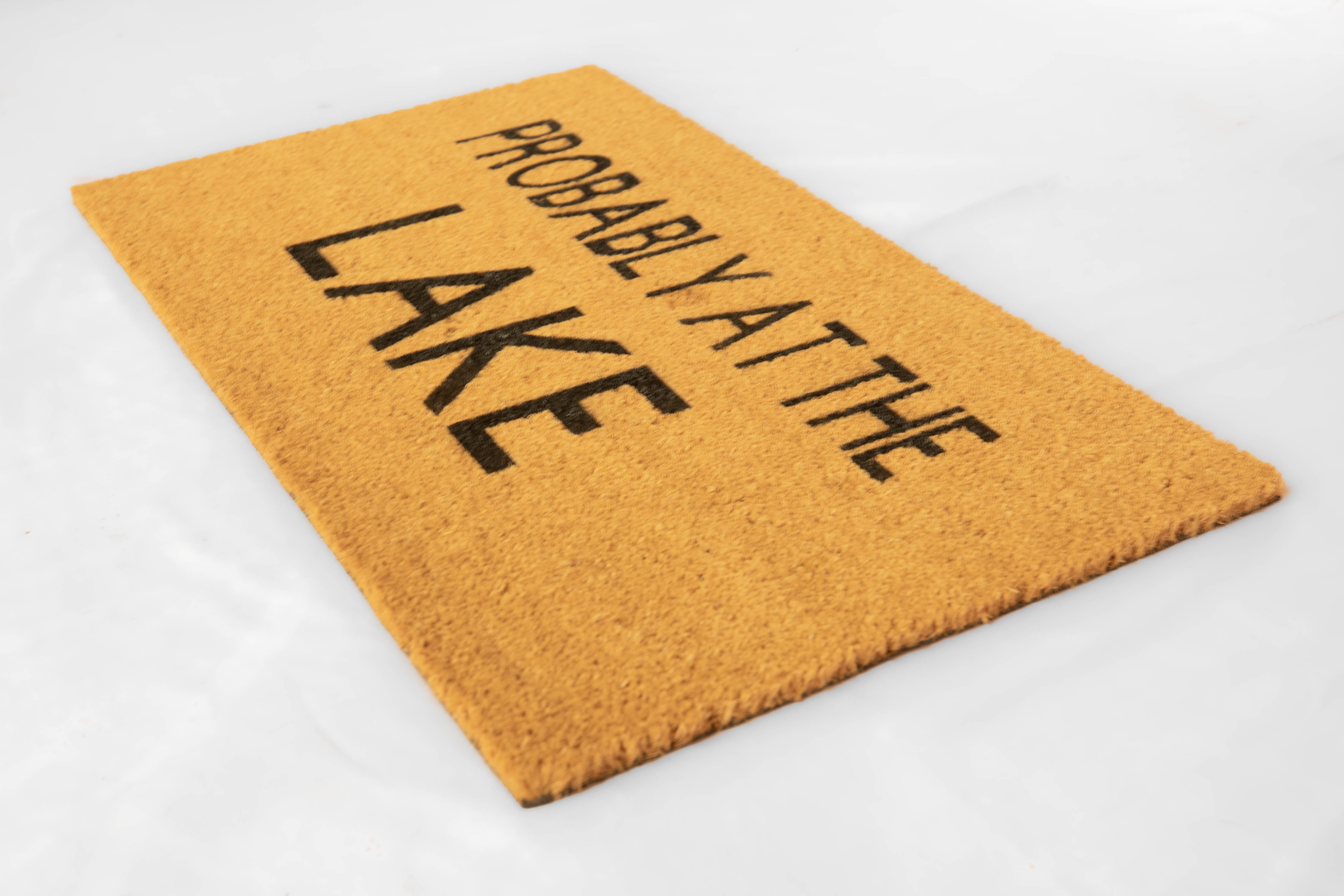 Probably at the lake doormat - Funny Cute Welcome Mat Front Door