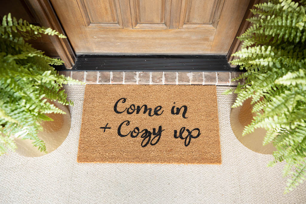 Come in and Cozy up Cute Doormat Fall Winter