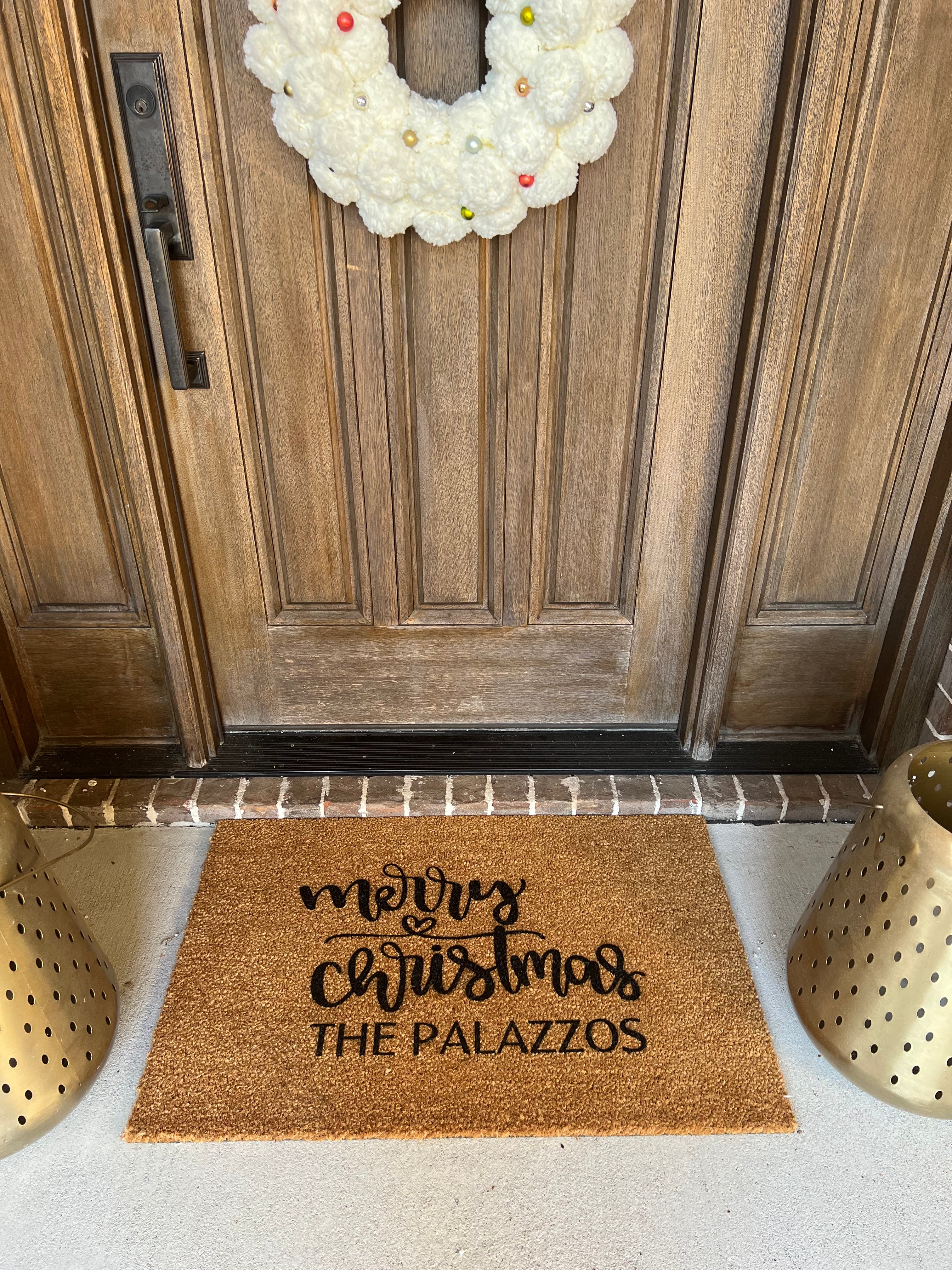 Custom Christmas Doormat - Funny Cute Welcome Mat Front Door