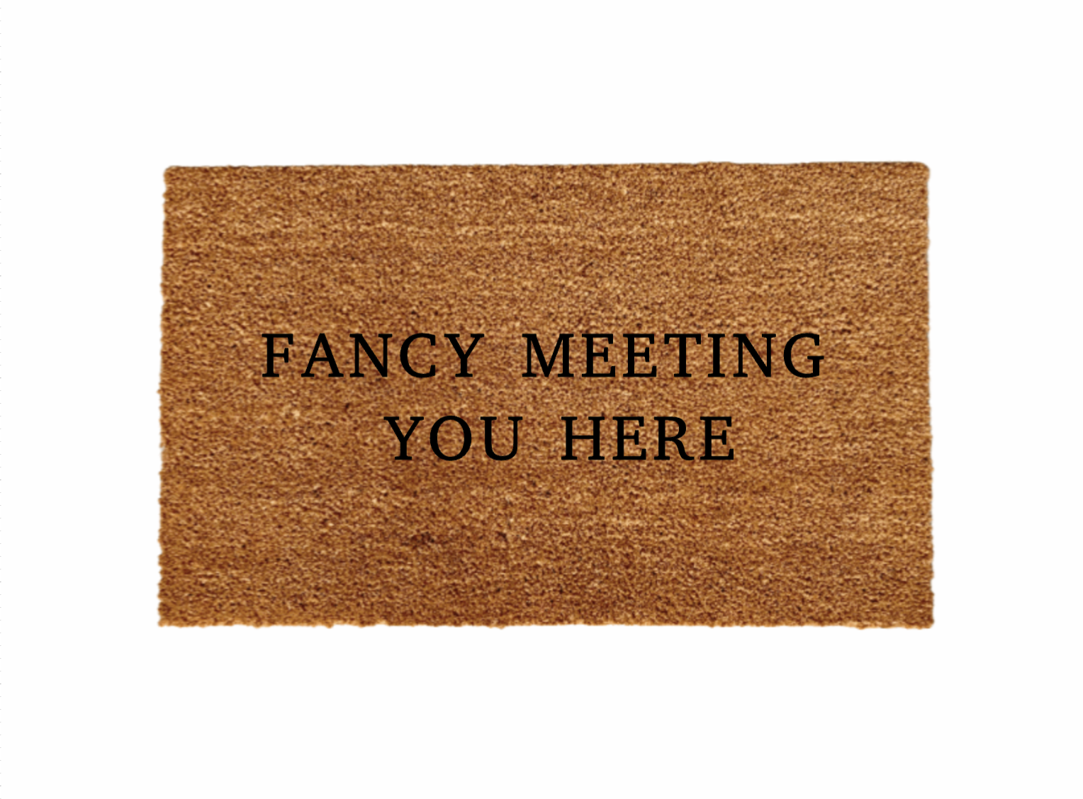 Fancy meeting you here Doormat - Funny Cute Welcome Mat Front Door