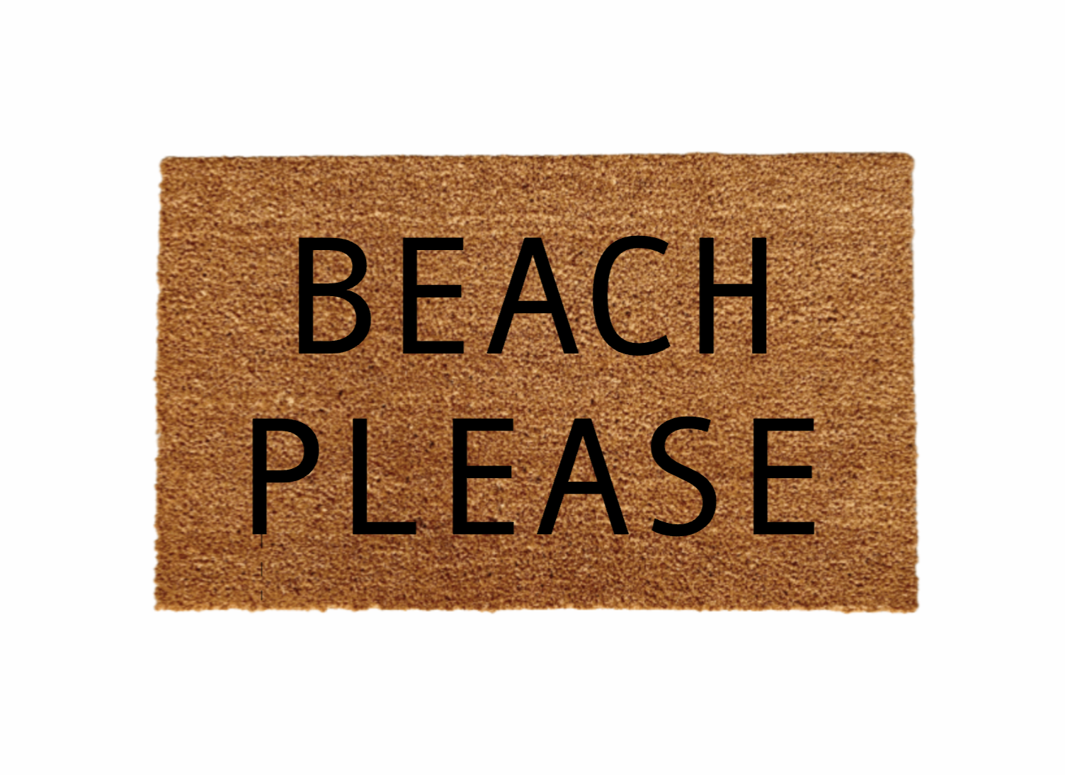 Beach Please Doormat - Funny Cute Welcome Mat Front Door