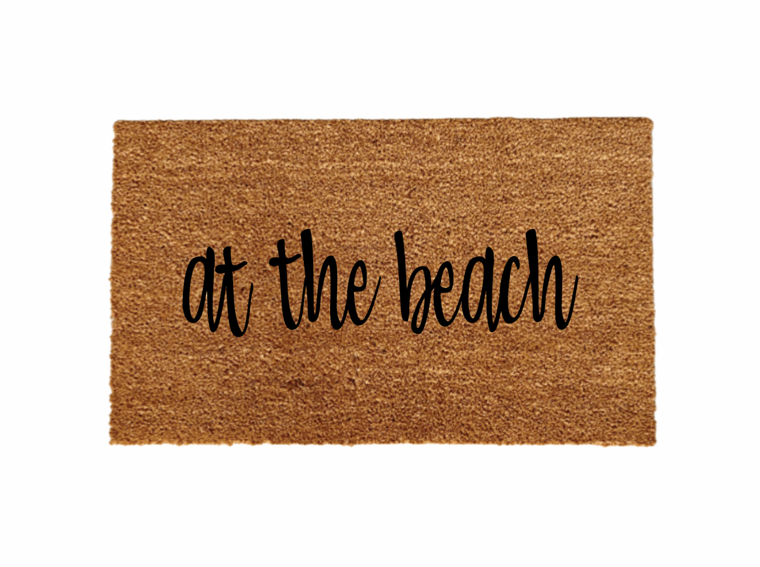 At the beach Doormat - Funny Cute Welcome Mat Front Door