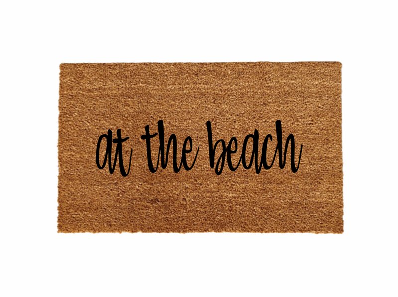 At the beach Doormat