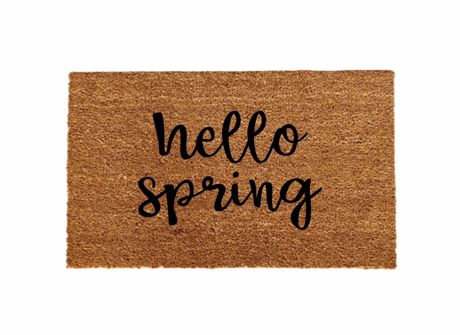 Hello Spring Doormat - Funny Cute Welcome Mat Front Door