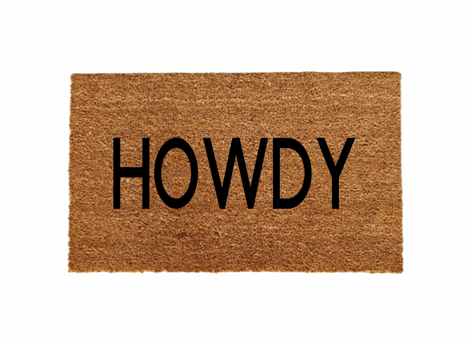 Howdy Doormat - Funny Cute Welcome Mat Front Door