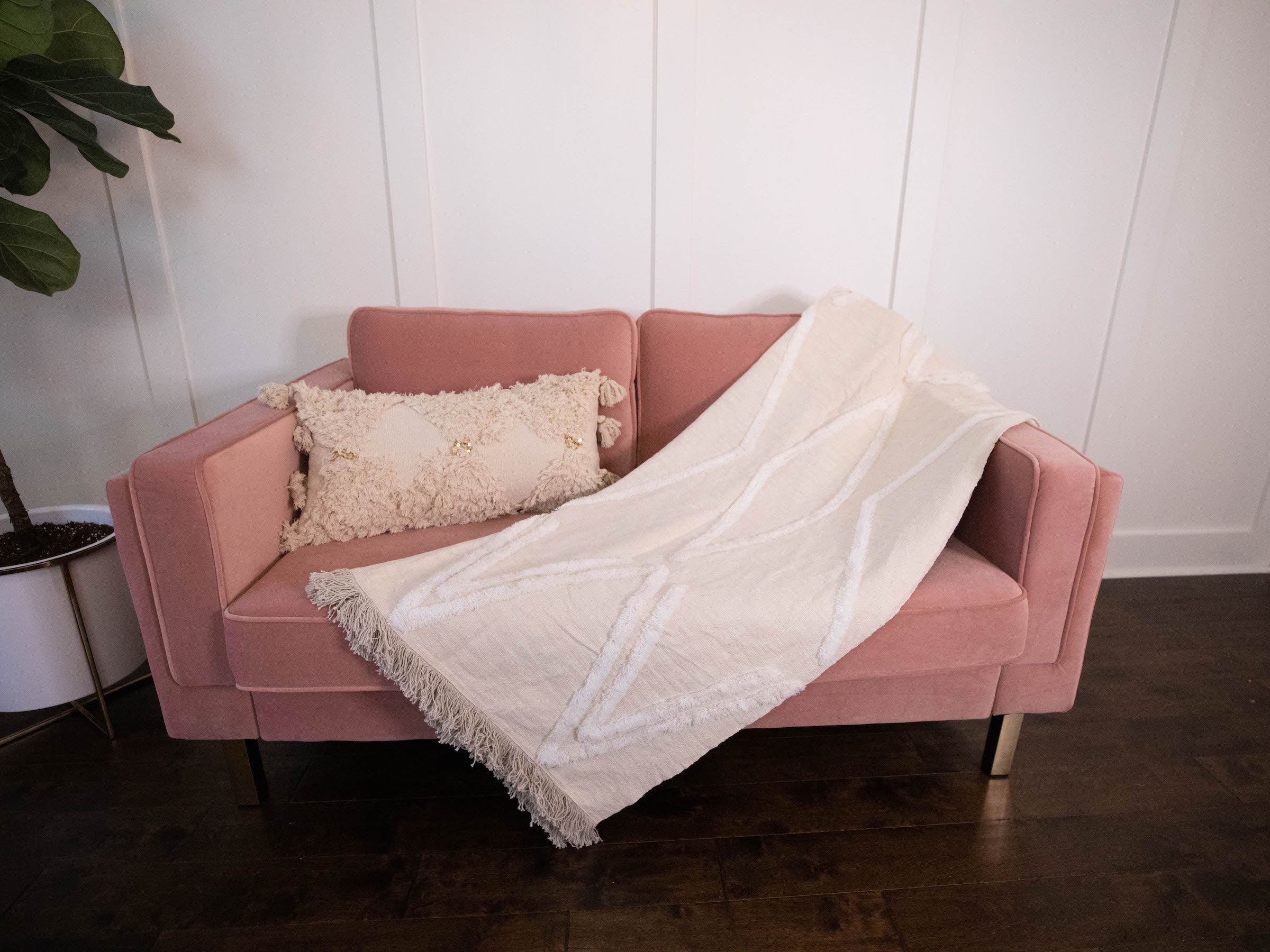 Woven Blanket Throw - Boho Home Decor Accent