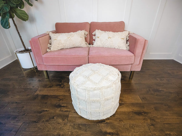 Cotton Moroccan Pouf Without Filler