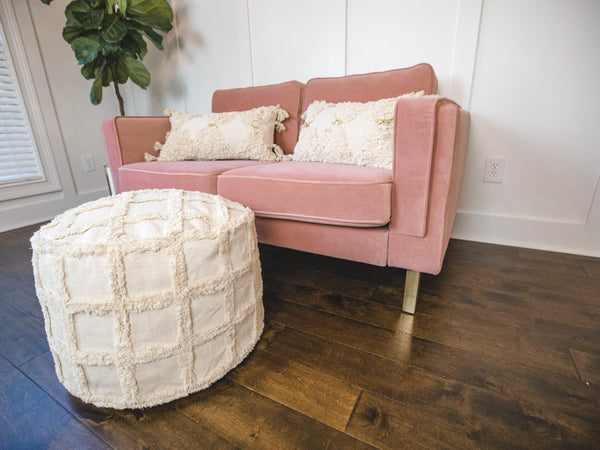 Cotton Moroccan Pouf Without Filler