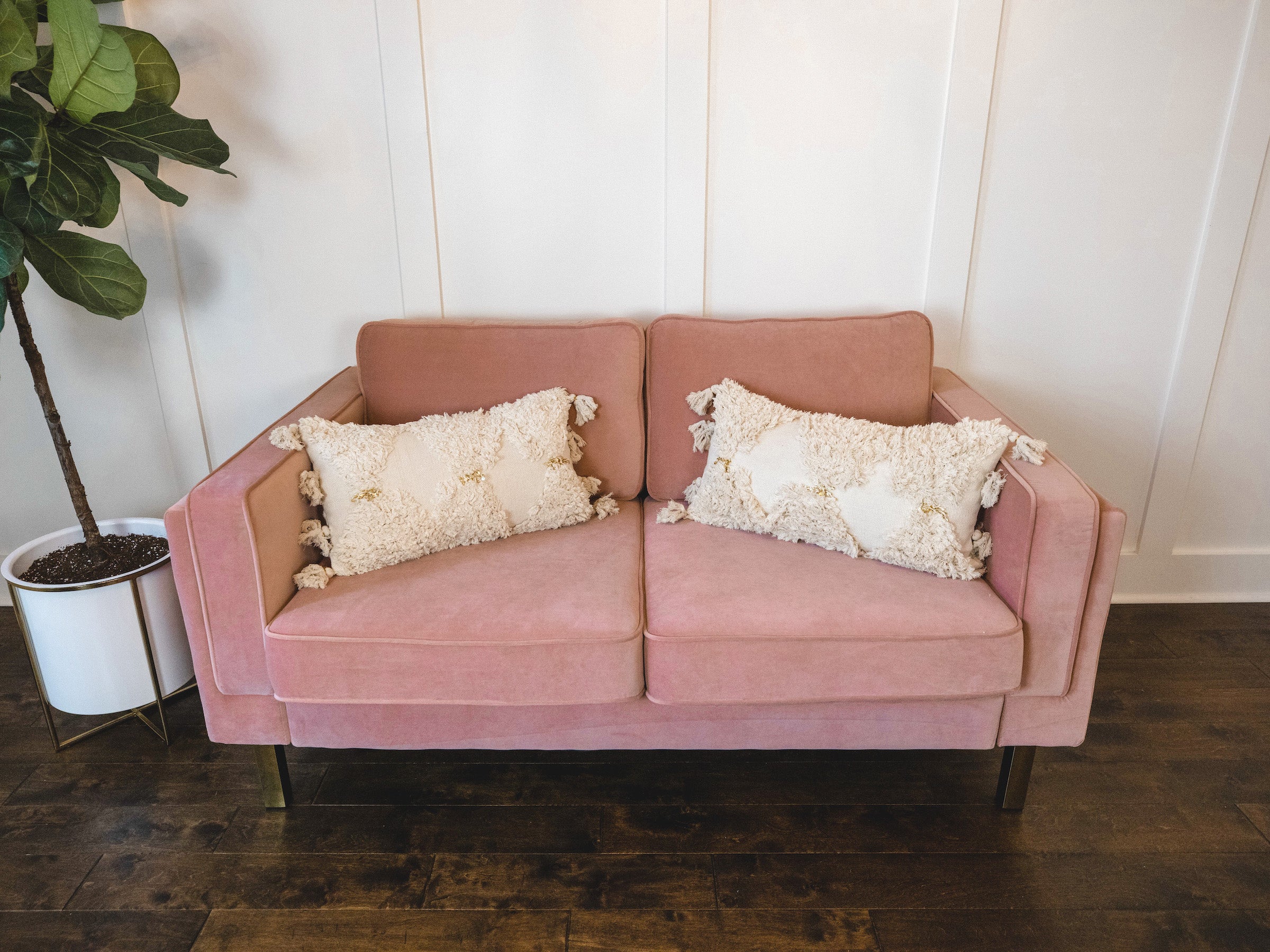 Cream hand knotted pillow - Boho Home Decor Accent