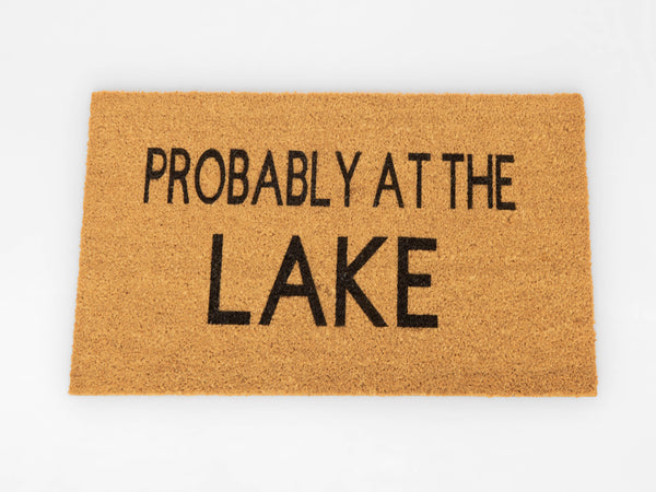 Probably at the lake doormat