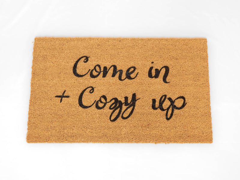 Come in and Cozy up Cute Doormat Fall Winter