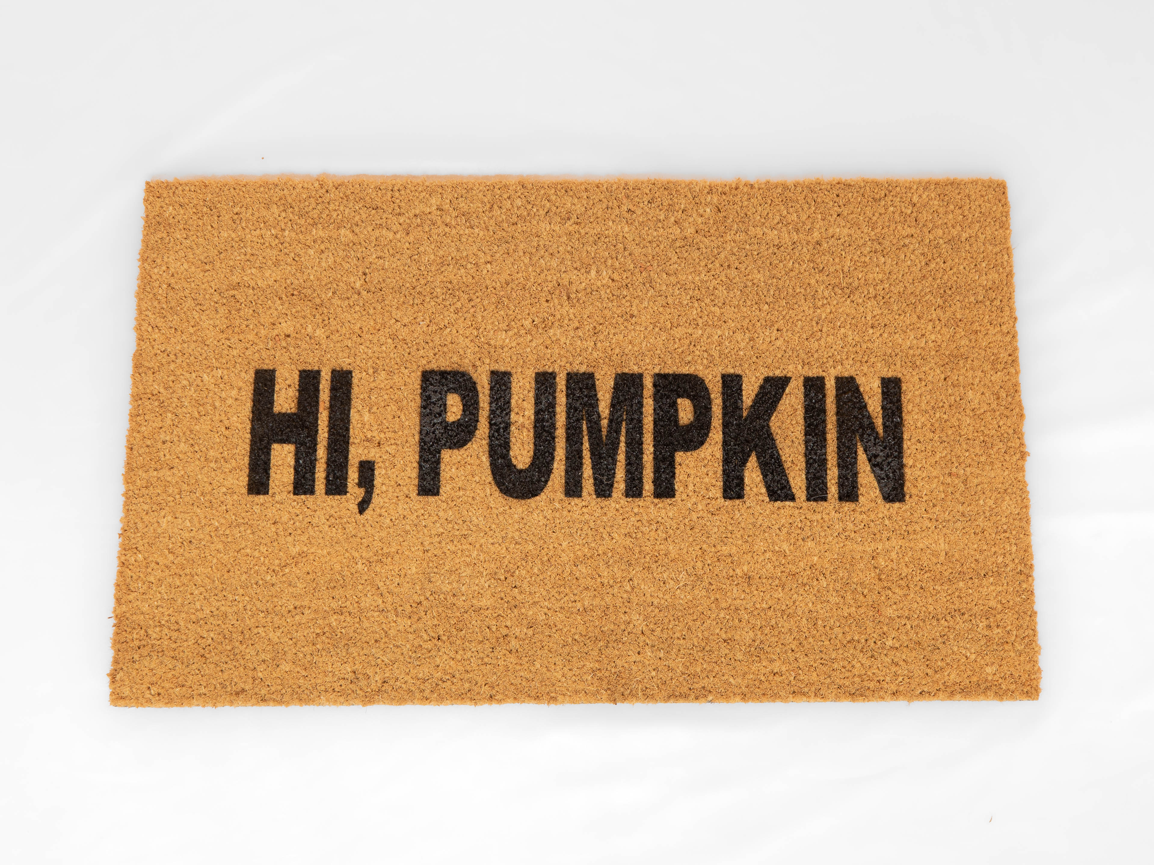 Hi Pumpkin Cute Fall Doormat