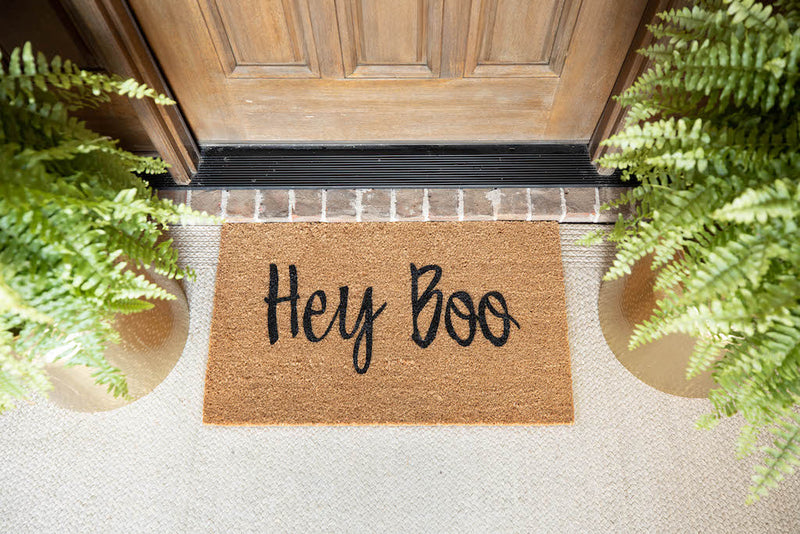 Hey boo Halloween Cute Doormat