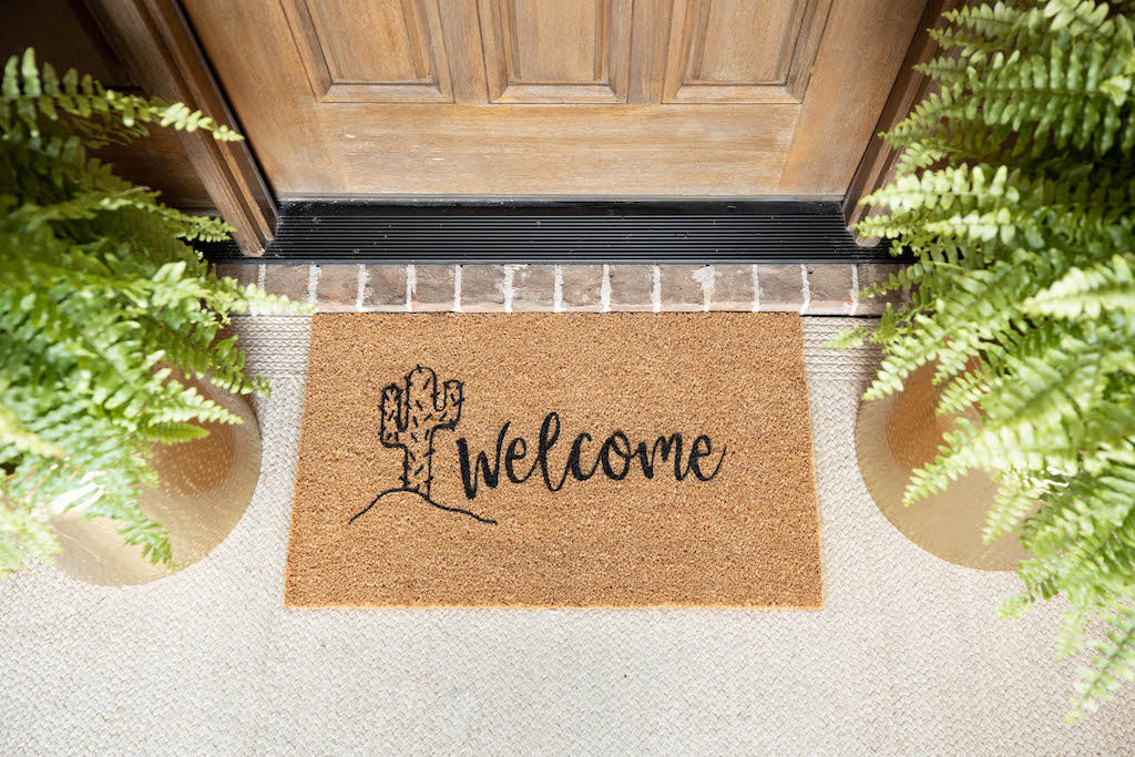 Cactus Welcome Cute Doormat 