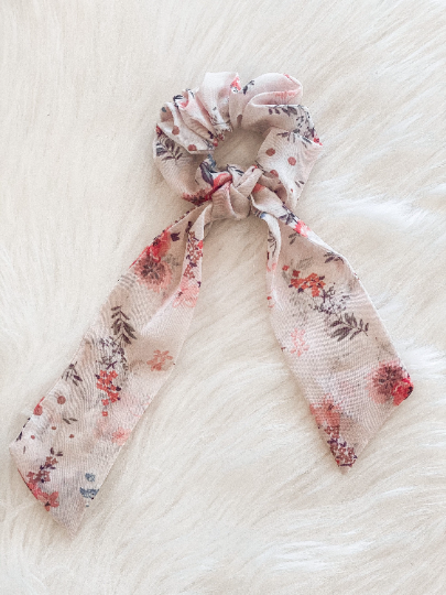 Pastel Pink Hair Tie - Cute Boho Hair Accessory